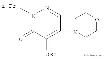 Molecular Structure of 51659-92-8 (3(2H)-Pyridazinone, 4-ethoxy-2-(1-methylethyl)-5-(4-morpholinyl)-)